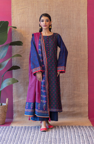 Orient OTL 22 148 Blue Khaddar Myreen Winter Collection 2022 Online Shopping
